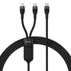Baseus 2 em 1 usb tipo c cabo para xiaomi samsung 5a cabo de dados de carregamento rápido