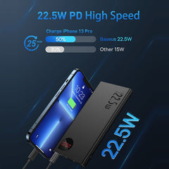 Baseus 22.5w power bank 20000mah portátil carregamento rápido