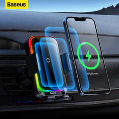 Baseus suporte do telefone do carro infravermelho rgb15w