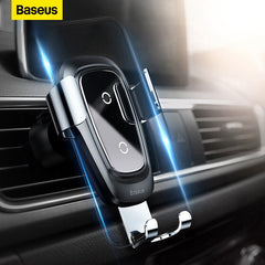 Baseus titular do telefone do carro carregador sem fio para o iphone 11 12 13 14