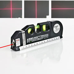 Laser Level Meter  Horizon Vertical Measure 8FT Aligner Standard Metric Rulers Multipurpose laser levels