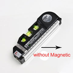 Laser Level Meter  Horizon Vertical Measure 8FT Aligner Standard Metric Rulers Multipurpose laser levels