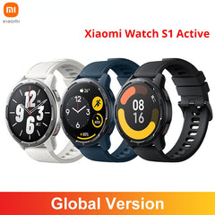 Xiaomi assista s1 versão global ativa gps nfc alexa controle de voz 1.43 amamamamoled display bluetooth resposta chamada smartwatch