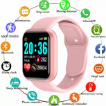 Relógio inteligente multifuncional Bluetooth Telefone conectado Música Fitness Sports Sleep Monitor Y68 SmartWatch D20