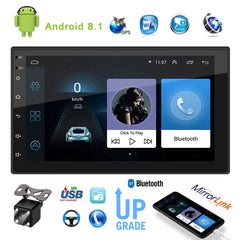 Radio With Screen Android Car Multimedia Universal Bluetooth Central Control Stereo Receiver GPS Navigation MP5 USB Wifi