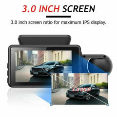 Dual Camera HD inside Front Rear Camera 2 Lens Recorder Car DVR Recorders Dash Cam Auto Wide Angle Night Vision