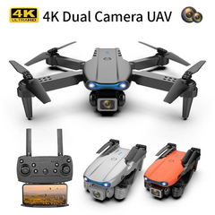 Mini Dron K3, câmera dupla de alta definição de 4K, com controle remoto