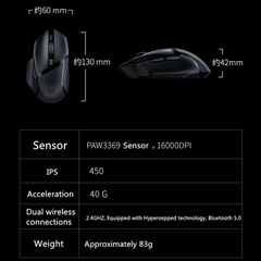 Razer Basilisk X Sem Fio Bluetooth Mouse Jogo