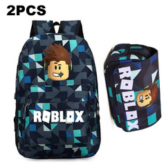 Student School Backpack Roblox & Case Pencil + Figures