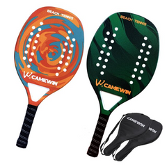 2PCS Camewin Raquete de Beach Tennis profissional feita de fibra de carbono