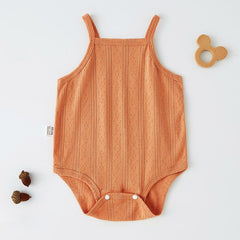 2 pçs verão roupas de bebê conjunto com boné da criança uma peça bonito urso sling chapéu pescador infantil menina menino macacão outfit