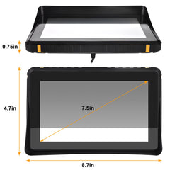 7 inch Motorcycle GPS Navigation Device Ultrabright and Rain-Resistant Display