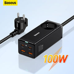 Baseus 100w gan3 pro desktop carregador