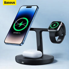 Baseus 3 em 1 20w magnético carregadores sem fio