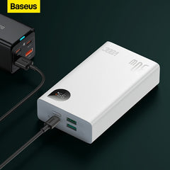 Baseus adaman2 30w power bank display digital de carga rápida bateria externa