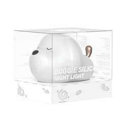 Baseus bonito led night light silicone macio sensor de toque luz da noite para