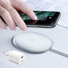 Baseus jelly carregador sem fio 15w rápido qi carregador sem fio sem fio de carregamento rápido almofada do telefone carregador