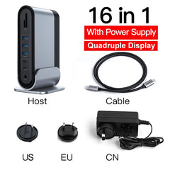 Baseus portátil docking station hub usb c tipo c para multi hdmi compatível com usb 3.0 com