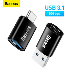 Baseus usb 3.1 adaptador otg tipo c para usb adaptador conversor fêmea para