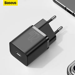 Baseus usb c pd carregador rápido 20w adaptador rápido para o iphone 14 13 12 pro max tipo c