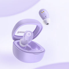 Baseus wm02 fones de ouvido sem fio tws bluetooth 5.3 fones de ouvido, mini e compacto desgaste confortável