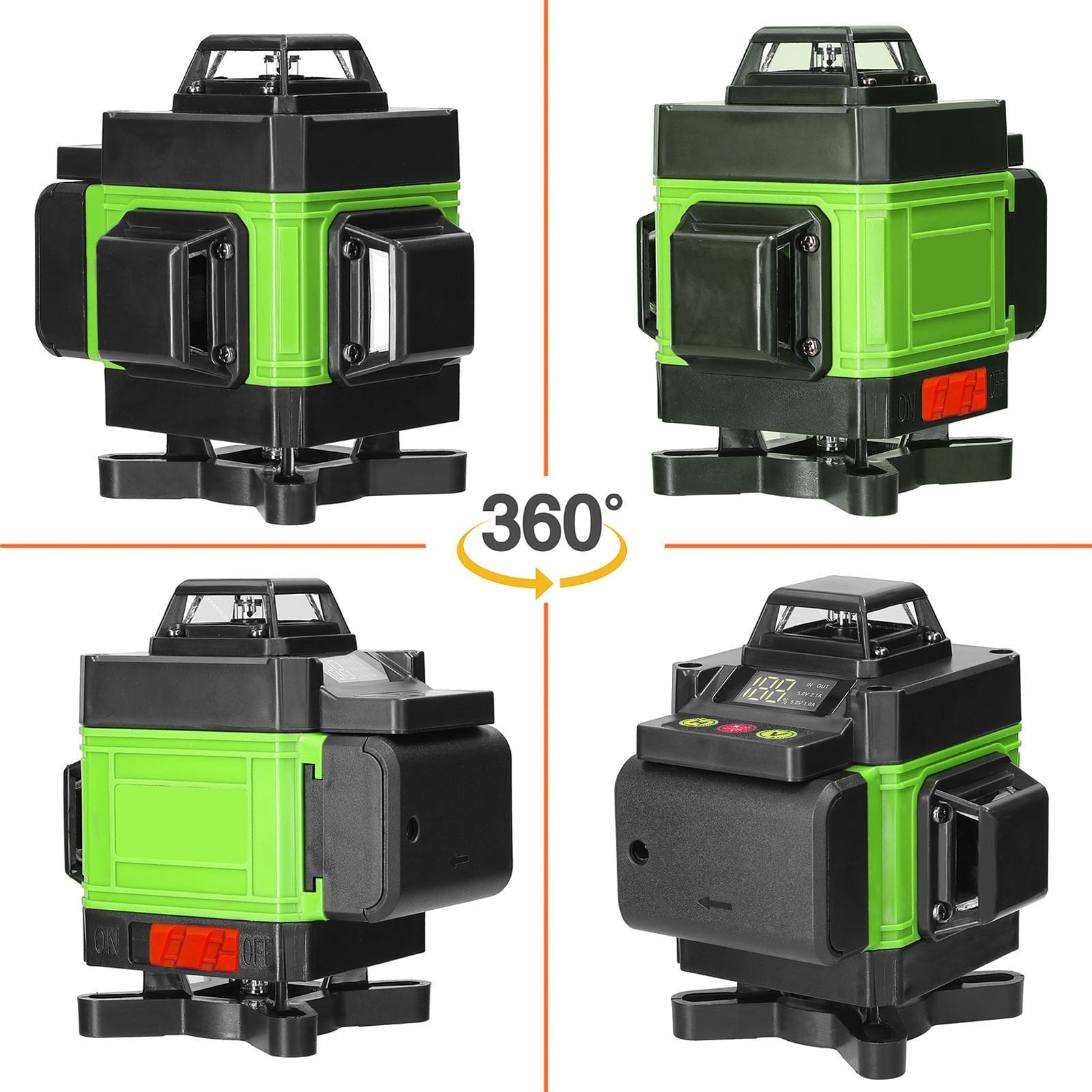 Multifuncional 4D 16 linhas 360 Laser Nível 3 ° Máquina de autonivelam –  J-one