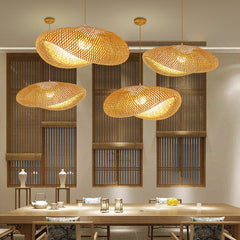 Bamboo Weaving LED pendant light