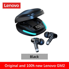 Lenovo gm2 tws bluetooth 5.1 sem fio gaming fone de ouvido fones de ouvido esportes redução de ruído fone de ouvido