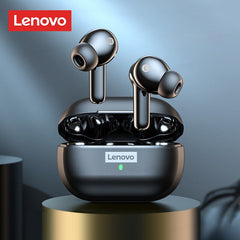 Lenovo lp1s tws bluetooth 5.0 fone de ouvido sem fio à prova dwaterproof água fones esporte com microfone para