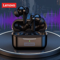 Lenovo lp70 tws earbud fones de ouvido bluetooth sem fio ruído alta fidelidade som sem fio com microfone fone novo