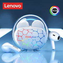 Lenovo lp80 pro tws bluetooth 5.3 fone de ouvido rgb esportes alta fidelidade dupla redução ruído sem fio baixa latência