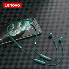 Lenovo sh1 fone de ouvido sem fio bluetooth 5.0 fone à prova dipágua ipx5 neckband fones esporte com microfone