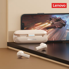 Lenovo tw60 tws bluetooth 5.3 fones de ouvido alta fidelidade som redução ruído baixa latência fone de ouvido jogos esporte earbud