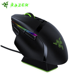 Razer basilisk ultimate edition gaming mouse sem fio 20000dpi rgb base de hipervelocidade tecnologia sem fio sobre 100h vida útil da bateria