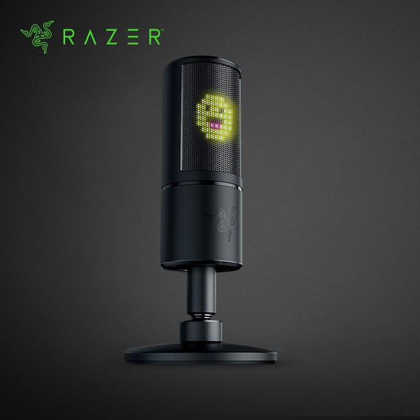 Razer-microfone com tela de led emoticon de 8 bits – J-one