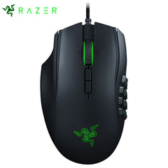 Razer naga canhoto-mouse de jogo ergonômico mmo