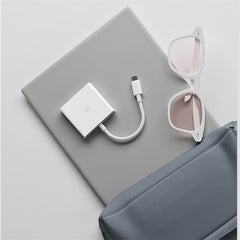 Xiaomi mi USB-C para hdmi conversor multi-funcional 70w max 4k carregador extensor do cubo de transferência